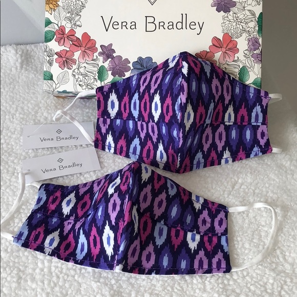 Vera Bradley Accessories 2 Vera Bradley Face Masks Set In Lilac